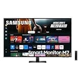 Samsung M70D Smart Monitor, 43 Zoll, 4K AI Upscaling, UHD, 60 Hz, Streaming-Monitor mit Entertainment und Gaming Hub, Bildschirm mit Lautsprechern, Smart TV Apps mit Fernbedienung, LS43DM702UUXEN