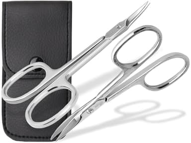 Nagelscheren Set aus Solingen Nagelschere und Hautschere - Made in Germany Set für präzise kürzen an Fingernagel Fussnagel und Nagelhaut mit Etui