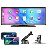 ESSGOO A-pple CarPlay & Android Auto,10.26 Zoll IPS Carplay Display,Unterstützt Siri & G-oogle Assistant, Online-Karten, einfache Installation, geeignet für Verschiedene Fahrzeugmodelle