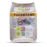 ÖkoFuge Fugensand Natur Einkehrsand Weg Terrasse Pflaster Unkrauthemmend Quarzsand Sand 20kg Sack / 1 Karton Paligo