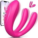Cacuola Vibrator Sex Spielzeug für Paare die Frau, Doppelvibrator Klemmt die Klitoris Vibration für Frauen, 10x10-Modi Swing Sexspielzeug Vibratorensets fur Frauen Fingervibrator Sex Toys mit APP