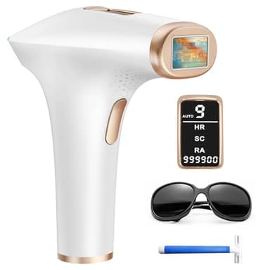 TIIMAGIC IPL Geräte Haarentfernung Laser – Schmerzfreie & Effektive Haarentfernungsgerät, 9 Energiestufen, 3 Modi HR/SC/RA mit 999.900 Lichtimpulsen für Damen, Herren, Gesicht, Achseln, Beine, Körper