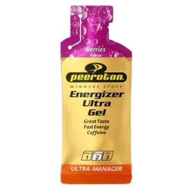 Peeroton Energizer Ultra Gel Berries - Isotonic Energy Gel für maximale Ausdauer mit 26.5 g Kohlenhydraten, wirkt nach 2-5 Minuten, Power Gel - leicht verdaulich und bekömmlich, 40 ml (1er Pack)