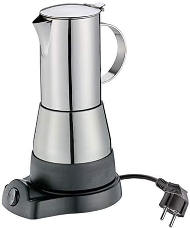 Cilio Espressokocher Aida 6 Tassen Elektrisch, Edelstahl, Silber