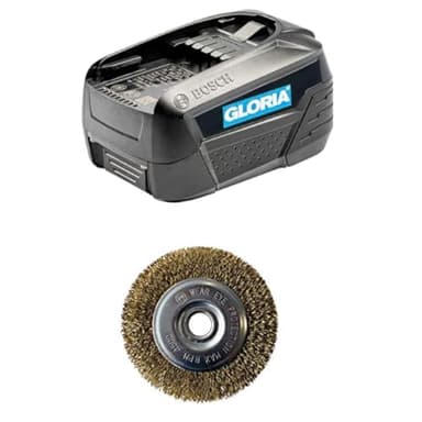 Gloria 4.0 Ah Bosch Akku + Fugenbürste Stahldraht 12mm