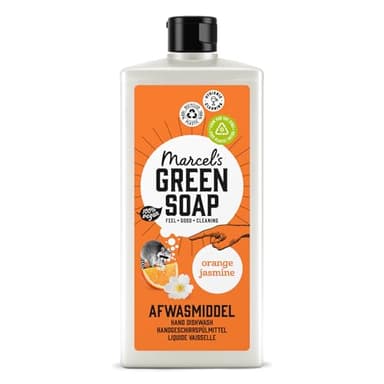Marcel's Green Soap - Spülmittel Orange & Jasmin - Geschirrspülmittel - Umweltfreundlich - Vegan - 97% Biologisch abbaubar - 500 ml