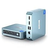 PELADN WI-6 Mini PC, 12th Gen N100 (bis zu 3,4 GHz), 16 GB DDR4 RAM, 512 GB M.2 SSD, 4K Dual Display & Type-C, USB3.2, WiFi5, BT4.2, Win 11 Pro für Zuhause/Büro/Schule