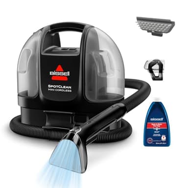 BISSELL SpotClean Mini Kabelloser Polsterreiniger Gerät, Tragbarer Teppichreiniger, Ideal für schnelle Reinigungen, Kompakt & Leicht Waschsauger, Mobiler Nasssauger für Auto, Boot, Sofa & Mehr, 40651