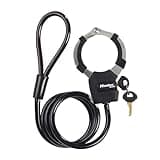 Master Lock Kabelschloss mit Schlüssel, 1 m, Ideal für Scooter Roller, Fahrrad, Kinderwagen, Sportausrüstung, Schwarz