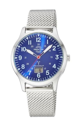 Master Time Funk Quarz Herren Uhr Analog-Digital mit Edelstahl Milanaise Armband MTGA-10961-32M
