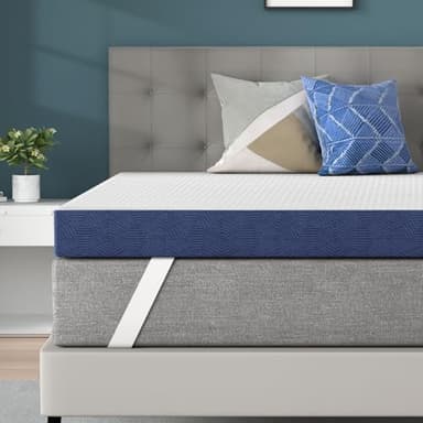 BedStory Topper 180x200cm, 10cm Höhe Matratzentopper aus Gel Memory Foam, H3&H4 atmungsaktiver Topper mit abnehmbarem Bezug für Mattress Boxspringbett Schlafsofa, Oeko-TEX Zertifiziert