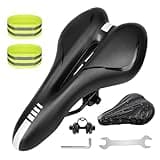 Fahrradsattel Herren Bequem, Gel MTB Sattel Fahrrad Sattel, Ergonomischer Sportsattel für Mountainbikes, für Damen Herren, Fahrradsättel Hohl Rennrad Sattel Mountainbike Zubehör