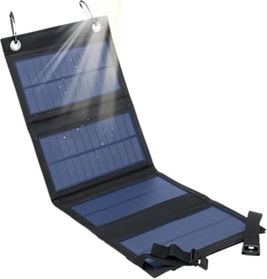 Solar Ladegerät 20W tragbares wasserdicht, IP67 faltbares Solarpanel mit USB-A nschluss, kompatibel mit Netzstation, Handy für Outdoor, Camping, Wandern (20W)