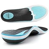 PCSsole Plantar Fasciitis Insoles Men Women- 220+lbs Heavy Duty High Arch Support Inserts with Comfort Cushion Orthotic Pain Relief Insoles for Flat Feet - Arch Pain - Heel Pain -Work Boot Shoe Insole