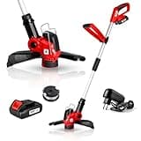 WALTER 3-in-1 Akku-Rasentrimmer 20 V, Rasenkantenschneider mit Einer Schnittbreite von 30 cm, flexibel Einstellbarer Schnittwinkel, Verstellbarer Zusatzhandgriff, Leerlaufdrehzahl 8000 min-1