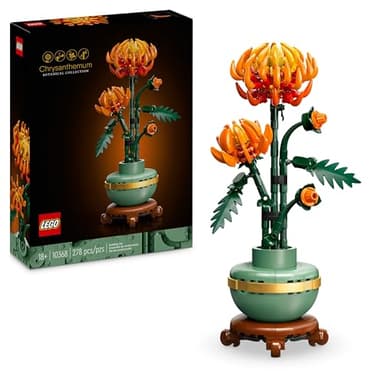LEGO Botanicals Chrysantheme- Kreatives Bauset für Erwachsene - Pflegeleichte Spielzeug-Pflanze zum Verschenken - Blumendeko aus der Botanik Kollektion - Entspannende Aktivität 10368