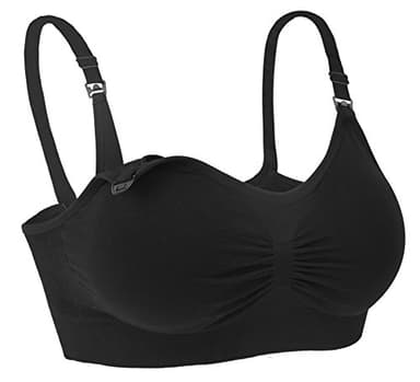 iloveSIA Still-BH ohne Bügel und weichen vorgeformten Cups Schwarz Unterwasche,M fit 75BC