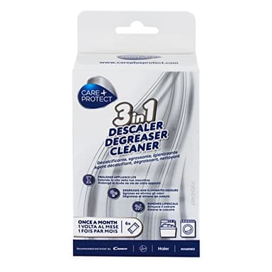 CARE+PROTECT 3-in-1 Waschmaschinen Entkalker & Spülmaschinenreiniger I Extra starker Entfetter & Kalkentferner I Pflegt, desinfiziert & beugt schlechten Gerüchen sowie Schimmel vor I 6-er Pack