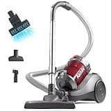 Akitas 800W Leistungsstarker beutelloser Zylinderstaubsaugerstaubsauger,Düsenkopf Hartbodenteppich Turbo PetHair Tool
