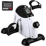 EVOLAND Heimtrainer Mini Fitnessbike, Arm und Beintrainer Pedaltrainer mit LCD Display, Hometrainer Fitnessgerät für Zuhause Büro