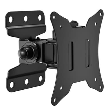 BONTEC TV Wandhalterung 13-30 Zoll, schwenkbar neigbar 360 Grad drehbar, für TVs und Monitore bis 25 kg, VESA 75x75 100x100 mm, stabile Stahlkonstruktion, platzsparendes Design 9,5 cm Wandabstand