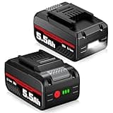 2X 5500mAh Li-ion Kompatibel mit Einhell Akku Ersatzakku für P-X-C Akku 18V HSL1810 mit LED Leuchten Vorne und hinten, kein Original