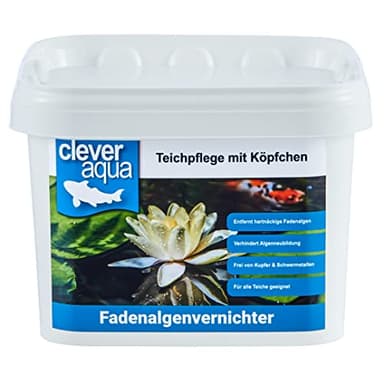 CleverAqua Fadenalgenvernichter mit Aktivsauerstoff effektives Algenmittel gegen Fadenalgen im Teich (3000g)