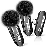 SYNCO 2 Mikrofone Handy, Lavalier Mikrofon Wireless USB-C für iPhone 15/16 Pro Max/Samsung/Google Pixel, P2XT Ansteckmikrofon Kabellos für Tiktok, YouTube, Streaming, Vlog
