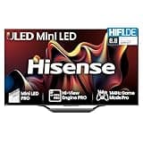 Hisense 55U7NQ 139cm (55 Zoll) Fernseher, 4K Mini LED ULED HDR Smart TV, Quantum Dot, 120Hz/ 144Hz VRR, HDMI 2.1, Game Mode Pro, Dolby Vision IQ & Atmos, Bluetooth, Alexa Built-in, Anthrazit, [2024]