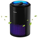 CONOPU Luftreiniger Allergiker, Air Purifier Hepa H13 Filter, Luftfilter mit 3 Filterstufen 99,97% Filterleistung, Raumluftreiniger mit Aromatherapie, für Staub Geruch, schwarz