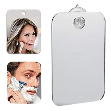 2 Stück Rasierspiegel Dusche Reise Spiegel Klein Kosmetikspiegel Beschlagfreie Duschspiegel Kosmetikspiegel Badezimmer-Rasierspiegel Mit Saugnapf Für Die Dusche, Antibeschlagspiegel,Wandspiegel