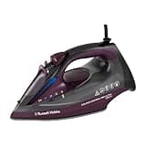 Russell Hobbs Dampfbügeleisen, Keramik-Antihaft-Bügelsohle,195g Dampfstoß, 50g variabler Dampf, 380ml Wassertank,Selbstreinigung,Anti-Kalk-&Anti-Tropf-Funktion,Farbkontrollleuchte, 2800W, 27281-56