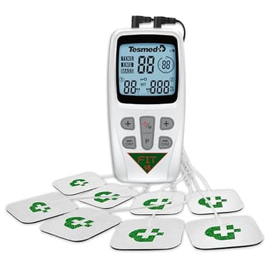 TESMED Fit Muskel Elektrostimulator für EMS, TENS, Massage (3 in 1), 22 Programme, davon 6 anpassbar, perfekt zur Schmerzlinderung und Stimulierung der Bauch, Gesäß und Brustmuskeln