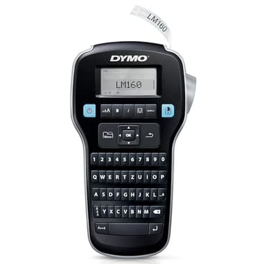 DYMO LabelManager 160 Tragbares Beschriftungsgerät | Etikettiergerät mit QWERTZ Tastatur & Einfache Textbearbeitung | für D1 Etiketten in 6, 9 und 12mm Breite