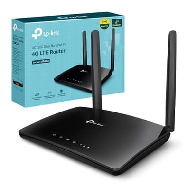 TP-Link Archer MR402 LTE Router, 4G Router SIM Karte, WLAN Dual-Band AC1200, 4G Cat4 bis zu 150 Mbit/s, 4 Ports, Plug and Play, MU-MIMO, TP-Link One Mesh