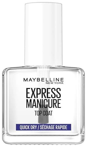 Maybelline New York Nagellack, Express Manicure Schnelltrocknender Überlack, Quick Dry Top Coat, Transparent, 12 ml