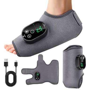 Fussmassagegerät Elektrisch, 1 Stück Kabellos Fußmassage mit 3 Modi 5 Wärmestufen, Timer, Foot Massage für Schmerzlinderung und Tiefenentspannung, Ideal Geschenk für Eltern