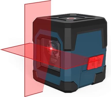 Laser Wasserwaage, RockSeed Kreuzlinienlaser mit Selbstnivellierung, Vertikale und Horizontale Linie, 360 Grad Drehbar, Tragetasche, Batterie Enthalten, Keine Halterung