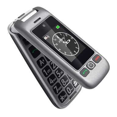 artfone G6 4G Seniorenhandy Klapphandy Ohne Vertrag丨Großtasten Mobiltelefon丨SOS Notruftaste丨Ladestation丨Lautsprecher丨Kurzwah丨Handy für Senioren丨USB-C丨Kamera丨2,4 Zoll Zweibildschirm丨1300mAh Akku - Grau