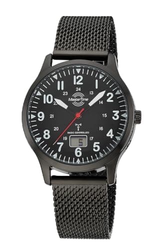 Master Time Funk Quarz Herren Uhr Analog-Digital mit Edelstahl Milanaise Armband MTGA-10960-22M