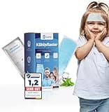 Testsieger: BS Luxry® 20x Kühlpflaster - bei Fieberbeschwerden und Migräne - Kühlpack bei Muskel u. Gelenkschmerzen - Kühlpads für Kinder ab 1 Jahr