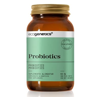 Ecogenetics Probiotics | Natürliche Probiotika und Präbiotika, 60 Kapseln | 14 Stämme und mit 100 Milliarden CFU pro Kapsel | Lactobacillus und Bifidus | Magen-Darm-Gesundheitszusatz