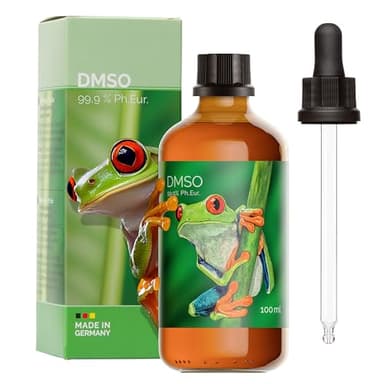 DMSO 99,9 Prozent – Dimethylsulfoxid Ph. Eur. Qualität unverdünnt – 100ml, 500ml, 1000ml – vielseitig einsetzbar – Tropfverschluss – Braunglasflasche – ohne Zusatzstoffe – vegan – naturrein