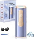 IPL Geräte Haarentfernung Laser mit Gefrierfunktion,Schmerzlose Haarentfernungsgerät 9 Energiestufen und 3 Funktionen-HR/SC/RA,999,900 Lichtimpulse für Männer, Frauen, Körper, Beine, Achseln Violett