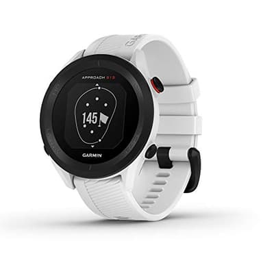Garmin Approach S12, einfach zu bedienende GPS-Golf-Uhr, 42k+ vorinstallierte Golfplätze, weiß, 010-02472-02