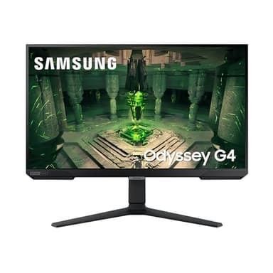 Samsung Odyssey G4B Gaming Monitor LS27BG400EU, 27 Zoll, IPS-Panel, Full HD-Auflösung, AMD FreeSync Premium, G-Sync kompatibel, 1 ms (G/G) Reaktionszeit, Bildwiederholrate 240 Hz, Schwarz