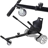 Robway Hoverkart | 𝐃𝐀𝐒 𝐎𝐑𝐈𝐆𝐈𝐍𝐀𝐋 ® - W1 W2 W3 & universal für 6,5" / 8" / 10" Boards - Hoverboard Sitz - Hoverseat - Hovercart Sitz - Gummibereifung - Kinder & Erwachsene (Schwarz)