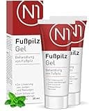 N1 Fußpilz Gel 60ml - Medizinprodukt - lindert Juckreiz & schützt vor unangenehmen Gerüchen - Fußpilz Creme zur Fußpilz Behandlung mit Wirkstoff Natilact - starkes Mittel gegen Fusspilz