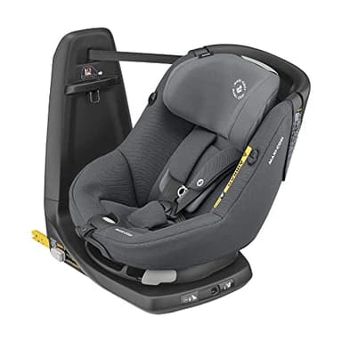 Maxi-Cosi AxissFix i-Size Autositz, 360° drehbarer Kindersitz mit ISOFIX und Liegeposition, nutzbar ab ca. 4 Monate bis 4 Jahre (ca. 61 - 105 cm), Authentic Graphite, Grau