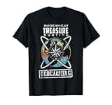 Geocaching Designs für Geocacher Geocache GPS Geschenkidee T-Shirt, Schwarz, Unisex-Erwachsene, Kurzarm, T-Shirt, Small